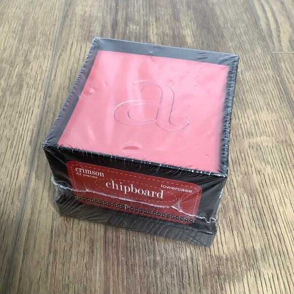 Heidi Swapp 42-Piece Crimson Red Chipboard Letters Scrapbooking Card Making New - Picture 1 of 6